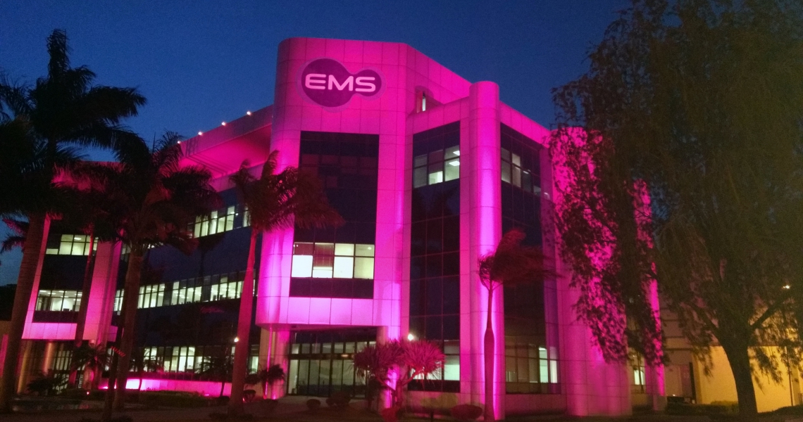 Grupo NC - EMS adere ao rosa contra o câncer de mama